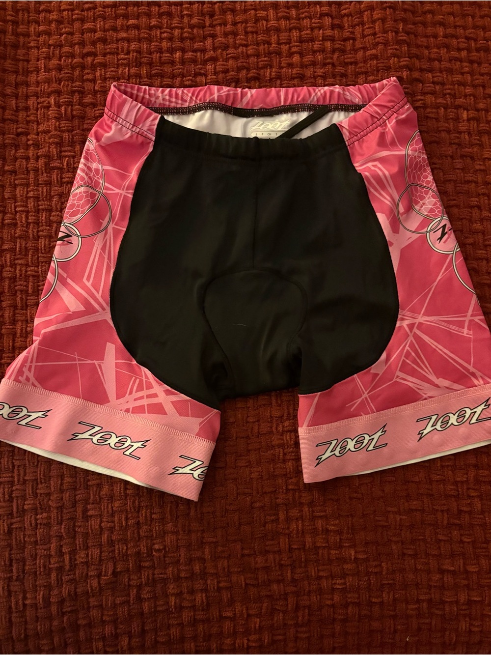 Zoot Women's Pink and Black Cycling Shorts